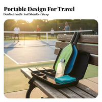 Pickleball Paddle Case Large Capacity Pickleball Paddle Bag Sports Accessory Foam Material Shock-Absorbing for Travel