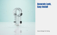 Transparent Dive Case for 360 Camera, 360° Full Coverage, Waterproof Housing, Unobstructed View