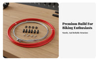 Mountain Bike Street Bike Wire Set Wear Resistant Cycle Brake Wire Set Gear and Brake Wire Housing Kit Effortless PTFE Inner