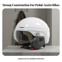3C Certified Electric Motorcycle Half Helmet All-Season Large Size Safety Helmet Comfortable Fit Safety Headwear Quick Release Buckle for Men, Women, Commuting, City Riding