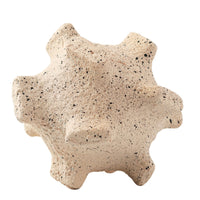 Geometric Sculpture Spiky Geometric Ornament Porous Tabletop Decor Piece for Living Room, Study
