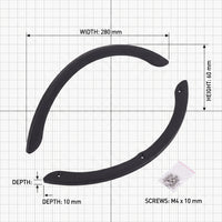 Snowboard Tip Protector Anti-Collision Snowboard Nose Guard Screw-on Installation Athletic Goods Accessory for Snowboarders, Snow Parks, Ski Resorts