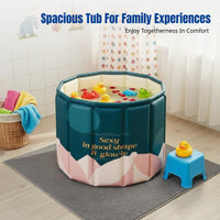 Adult Folding Bathtub, Portable Soaking Container with Insulated Cover, Home Spa for Children, Women