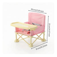 High Chair with Tray Detachable Infant Feeding Seat Removable Furniture for Dining Room
