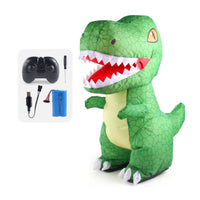 Automatic Inflation RC Dinosaur Toy Roaring Sound Wireless Control Dinosaur Toy 360° Rotation for Children