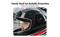 Full Face Helmet Four-Season Helmet Ear Protection Guarding Gear for Women, Adults, Daily Commuting, Winter Riding, Outdoor Travel