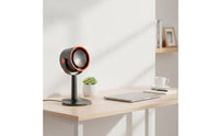 Desktop Fan with Air Purifier Stepless Speed Air Purifier Fan Strong Air Current Compact for Office Workers, Desk, Bedroom