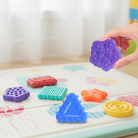 6 Pieces Soft Silicone Press Toy Textured Sensory Press Toy Flexible Stress Ball Hand-Held for Party Favors, Classroom, Travel