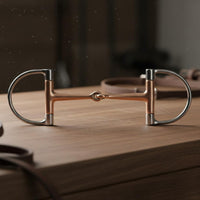 Violet Copper D-Shaped Horse Bit Stainless Steel Training Bit Long-Lasting Equestrian Gear Comfortable Mouthpiece