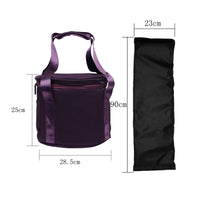 Crystal Bowl Carrying Bag Thick Sound Bowl Bag Lightweight Carrier for Instrumentalists, Travel, Studio