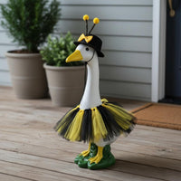 Reusable Bee-Themed Goose Outfit Easy to Install Bee Themed Goose Outfit Black and Yellow Outdoor Decor Weather-Resistant for Garden