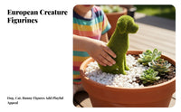 Verdant Canine Topiary Indoor & Outdoor Use Flocked Dog Figurine Weather Resistant Flocked Animal Figurine for Pet Lovers, Homeowners, Balcony, Lawn
