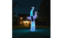 Spooky Halloween Inflatable Ghost Waterproof Ghost with Color-Changing Lights Oversized Yard Decoration Scary for Garden