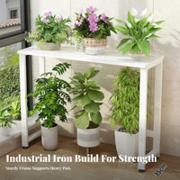 Iron Flower Pot Stand Heavy-Duty Frame Metal Garden Stand Sturdy and Iron Plant Rack for Outdoor, Indoor, Living Room