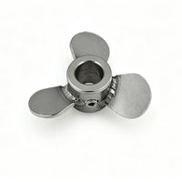 Mixing Impeller with Folding Blades Lightweight Three-Blade Impeller Three-Blade Agitator Easy to Clean Mixer Head Long-Lasting