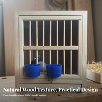 Solid Wood Pigeon Cage Sturdy and Sturdy Pigeon Pairing Cage Easy to Hygienic Avian Breeding Box for Outdoor, Backyard, Balcony