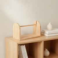 Wooden Yarn Spool Rack Natural Wood Yarn Spool Rack Craft Organizer Open-Frame Sturdy for Knitters, Knitting, Crochet
