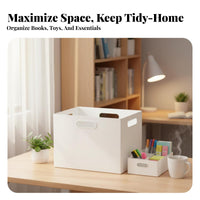 all-purpose Handled Utility container Pull-forth reach Household Storage multifunctional Organizing container Portable for Home Organizers, Office Workers, shelf, Desktop, Dorm Room, Bathroom