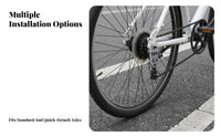 2 Pieces Foldable Bike Foot Pegs High Strength Foldable Cycle Footrest Folding Rear Bike Pedals Sturdy Duty Passenger Foot Pegs