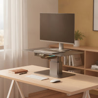 Display Stand with Docking Station Ergonomic Electric Display Stand Quiet Electric Desk Riser for Professionals, Gaming Aficionados