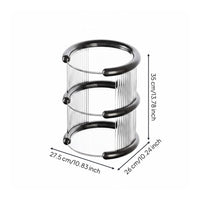 Multi Layer Desktop Beauty Organizer Elegant Design Tiered Makeup Stand Long-Lasting for Dresser