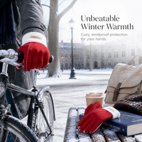 Women's Winter Plush Touchscreen Gloves with Fleece Lining