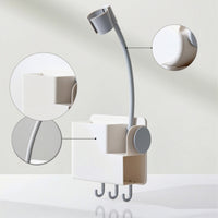 Hair Dryer Holder with Adjustable Arm Universal Hair Dryer Organizer for Bathroom, Vanity