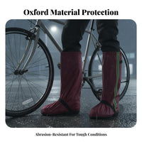 Waterproof Shoe Cover Wear-Resistant Non-Slip Biking Shoe Cover Thickened Material Oxford Cloth Boot Protector for Cyclists, Outdoor, Hiking, Camping