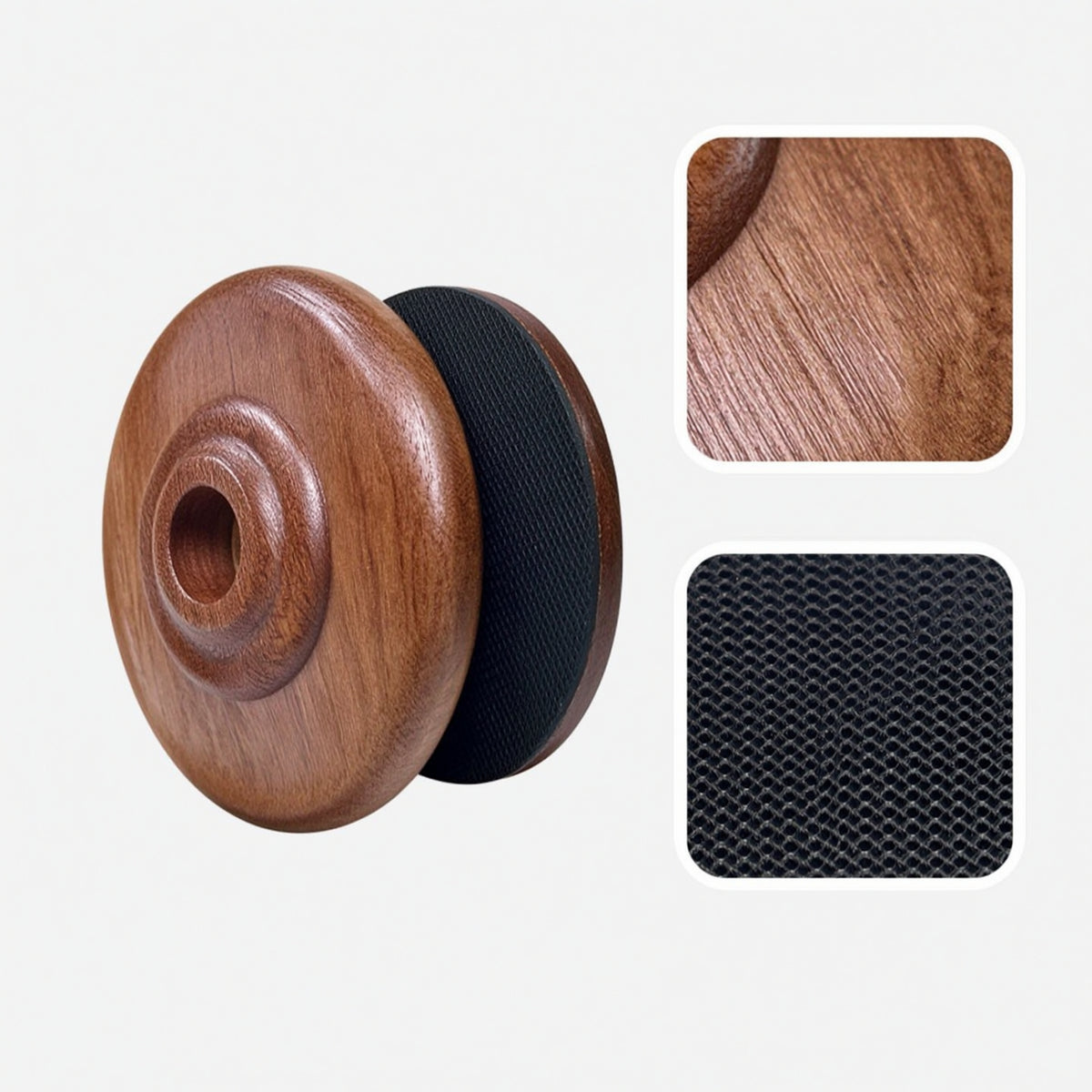 Wooden Cello Anti-Slip Pad Portable Cello Endpin Holder with Bag Long-Lasting Accessory Easy to Use for Music Students