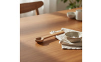 Seasoning Spoon Uncoated Coffee Scoop Sodium Chloride Spoon Unwaxed-without Unwaxed Small Round for Kitchen, Pantry