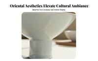 Flower Vase Traditional Aesthetic Flower Arranging Minimalist Design Pot for Hobbyists, Beginners