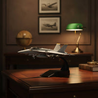 Preassembled F/A-18F Model Finished Fighter Jet Model Realistic Museum-Quality for Office Decor