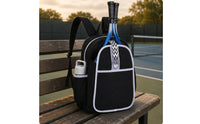 Racket Backpack Textured Material Tennis Backpack Side Water Bottle Holder Tennis Racket Bag