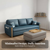 Multi-Functional Folding Sofa Bed Tech Textile Folding Convertible Sofa Bed Removable and Washable Cover Pull out Sleeper Loveseat Space-Saving for Apartment Dwellers, Students, Homeowners, Small Areas, Bedroom, Home Office, Lounge