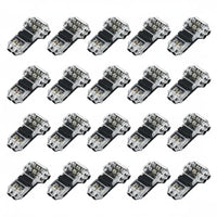 20 Pieces T Wire Connector Easy to Use T Wire Connector Kit Secure Locking Design Wiring Accessories for Beginners, Low Electrical Potential Projects