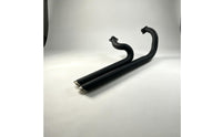 Retro-Style Exhaust Pipe Pair Tapered Motorcycle Exhaust Pipes High-Temperature Easy Installation for Bobber Builds