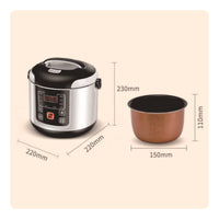 Compact Car Rice Cooker Digital Portable Car Rice Cooker Electric for Truckers, Commuters