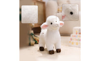 Soft Lamb Stuffed Animal Cuddly Lamb Plushie Soft Sheep Stuffed Animal Cute for Children, Toddlers, Collectors, Nursery, Shelves, Desk