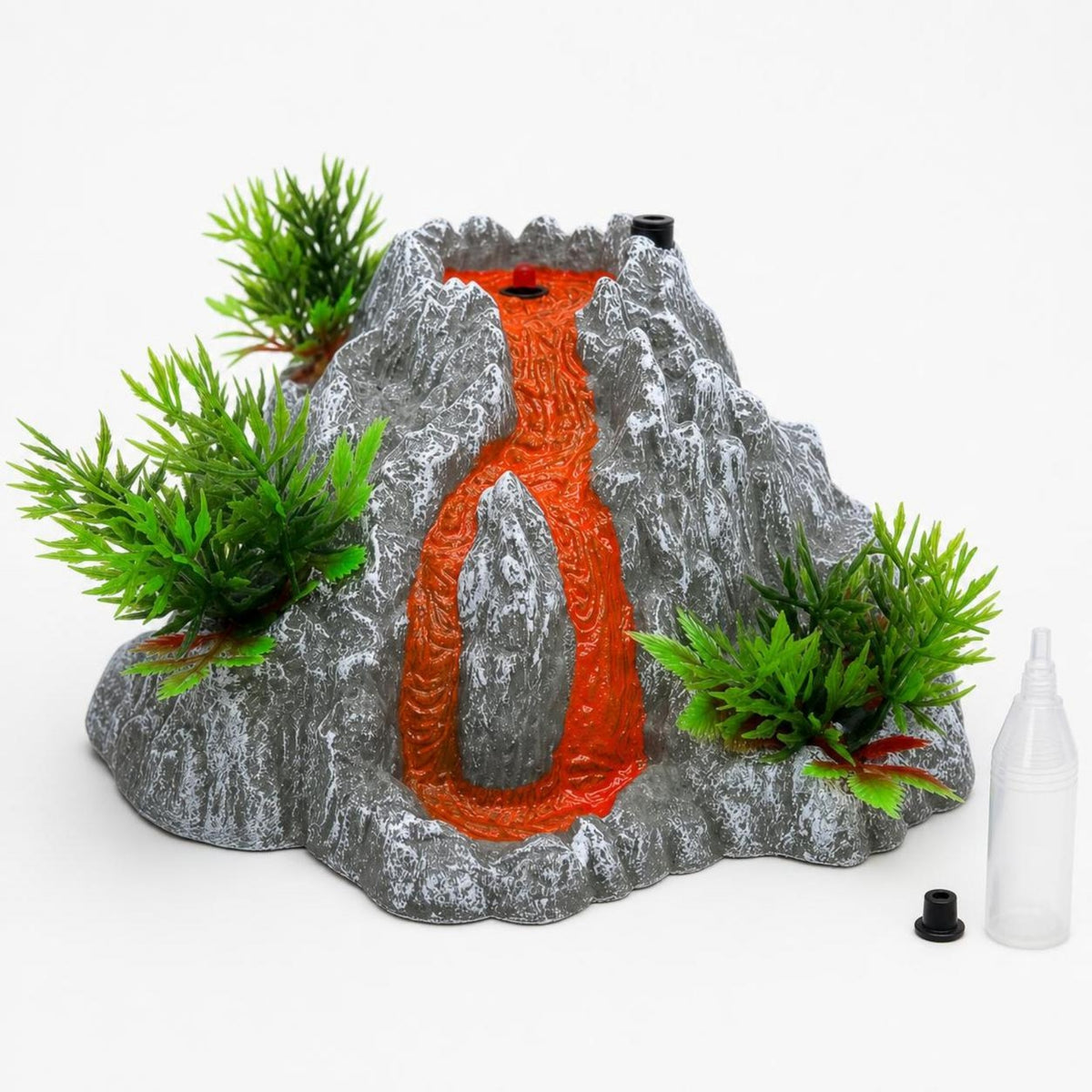 Mountain  Model  with Water Dispenser Mist-Spraying Mountain Model Ornament Interactive Toy for Kids, Teachers, Desk