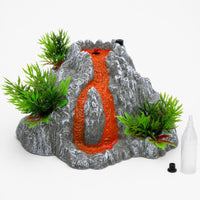 Mountain  Model  with Water Dispenser Mist-Spraying Mountain Model Ornament Interactive Toy for Kids, Teachers, Desk