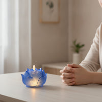 LED Lamp Powered Buddhist Altar Lamp Translucent Night Light for Buddhists, Practitioners, Shrine, Meditation Room