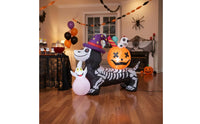 Inflatable Skeleton Dog Lighted Skeleton Dog Inflatable Playful for Yard