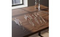 4 Pieces Flat Fashion Figure Template Exact Body Template Ruler Transparent Fashion Illustration Ruler Set Slim for Garment Design