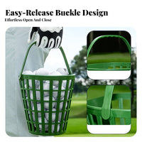 Golfs Balls Basket Driving Range Basket With Handle Golfs Balls Holder