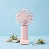 Portable Fan with Base Personal Mini Fan with Stand Rechargeable for Students