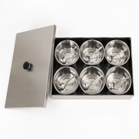 Stainless Steel Seasoning Rack, 6 Pieces, Seasoning Containers, Spice Rack, Household Kitchen Rack