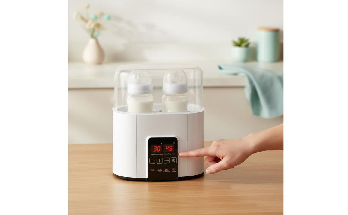 2-in-1 Bottle Warmer with Sterilizer Electric Bottle Warmer Touch-Control Appliance Keep Warm for Newborns, Night Feeds