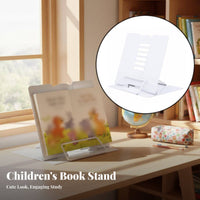 Portable Foldable Book Easel Handsliberated Adjustable perusing stand Ergonomic desktop design Accessory adaptable for Children, Students, Professionals, Study Room, School, Office, Bedroom