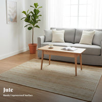 Jute Rug Sturdy Woven Jute Carpet Easy to Neatly Crafted Woven Carpet for Interior Decorators, Homeowners, Living Room, Bedroom, Entryway