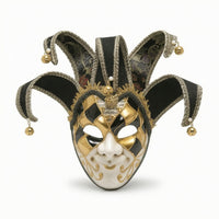 Italian Face Covering Decorative Fool Mask Ornate for Collectors